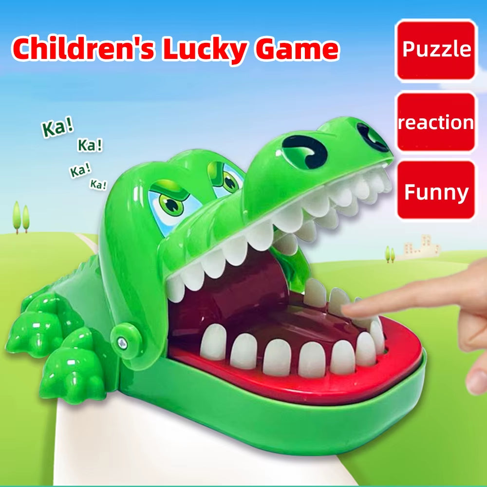 Crocodile Teeth Toys Children'S Crocodile Bites Fingers Reaction Training Novelty Children'S Lucky Game Trick Decompression Toy